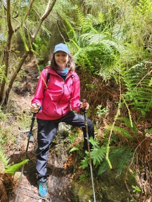 Cathy successful Hike